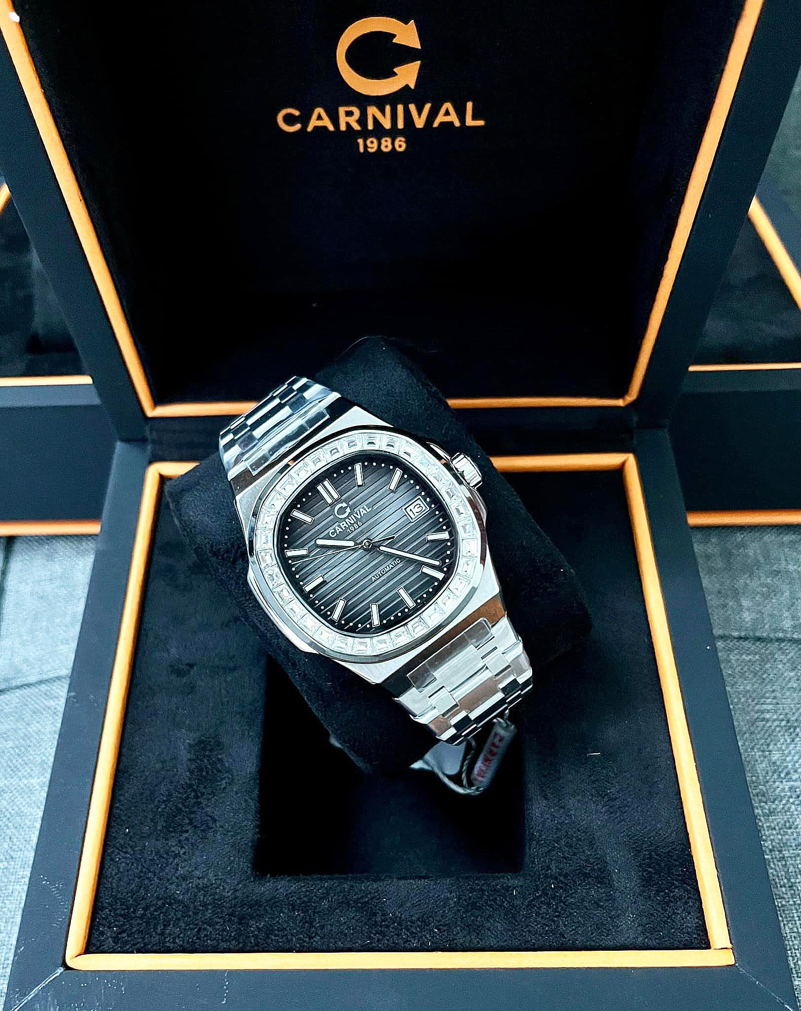 Đồng Hồ Nam Dây Thép Carnival Nautilus 8108G-VT-KL Automatic - Kính Sapphire - Size 41mm - 3 Màu - 8108G-VT-KL-D - 8108G-VT-KL-TX - 8108G-VT-KL-X