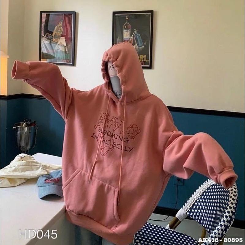 Áo Khoác Hoodie Nam Nữ Nỉ Bông Dày Form Rộng Unisex Áo Khoác Hoodie Nỉ Nữ Sweater Nam Thun Nỉ in GẤU