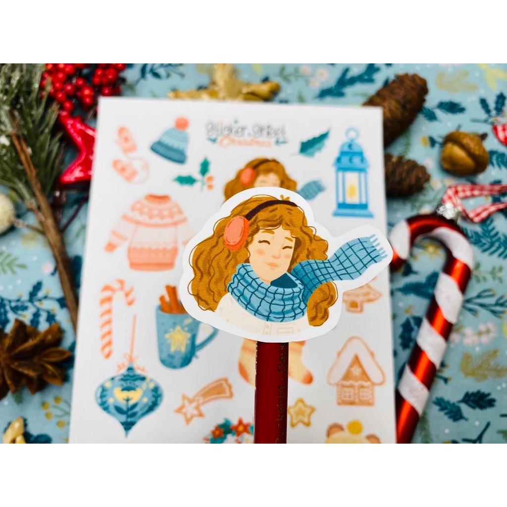 Sticker sheet Christmas - chuyên dán, trang trí sổ nhật kí, sổ tay | Bullet journal sticker