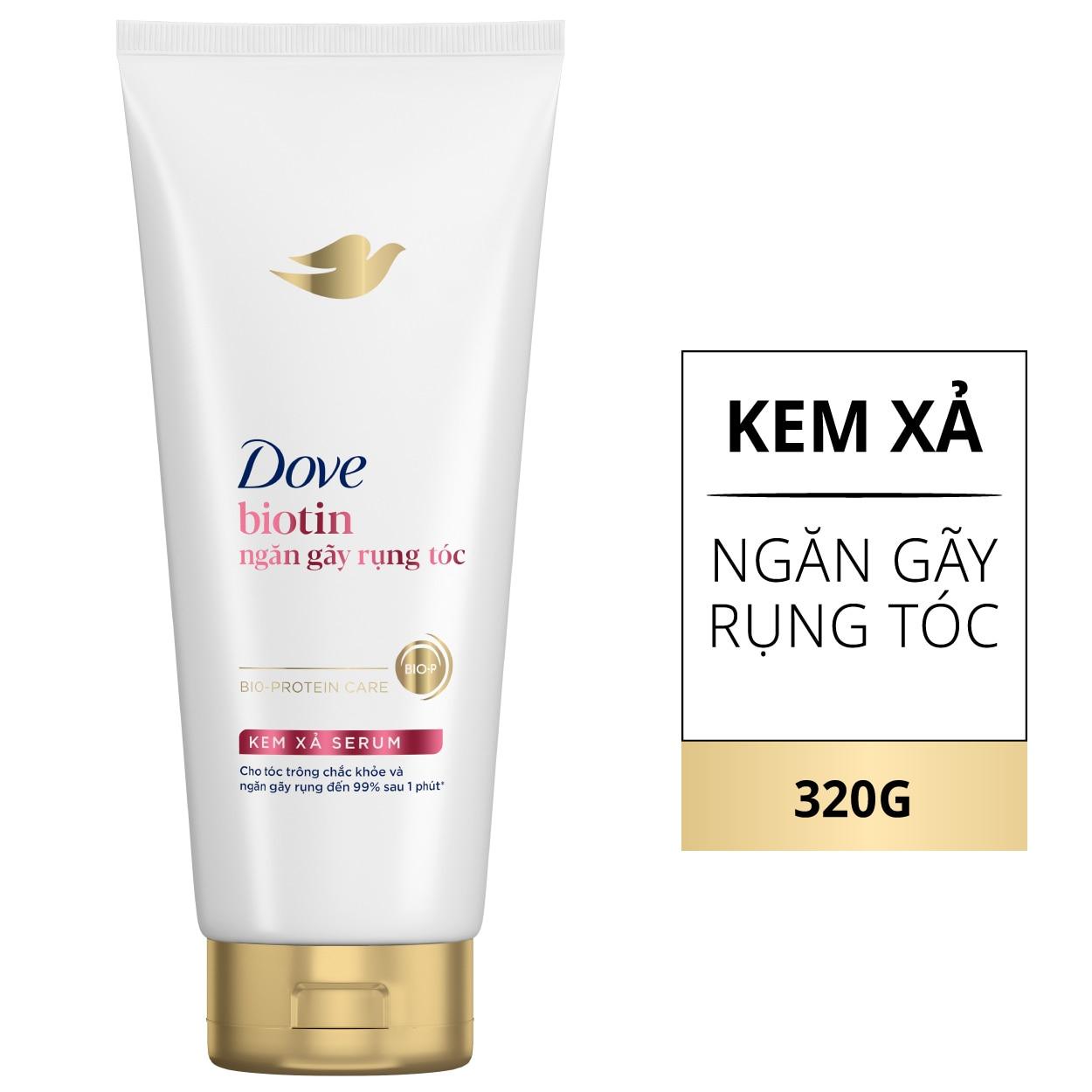 Kem Xả Serum Dove Biotin Ngăn Gãy Rụng Tóc 320g