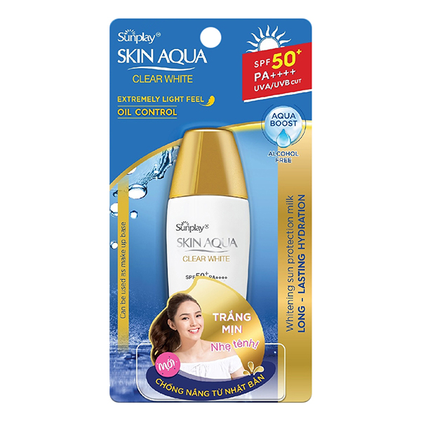 Sữa Chống Nắng Hằng Ngày Dưỡng Trắng Sunplay Skin Aqua Clear White Spf 50+ Pa++++ 25G + Tặng Sữa Chống Nắng Hằng Ngày Sunplay Skin Aqua