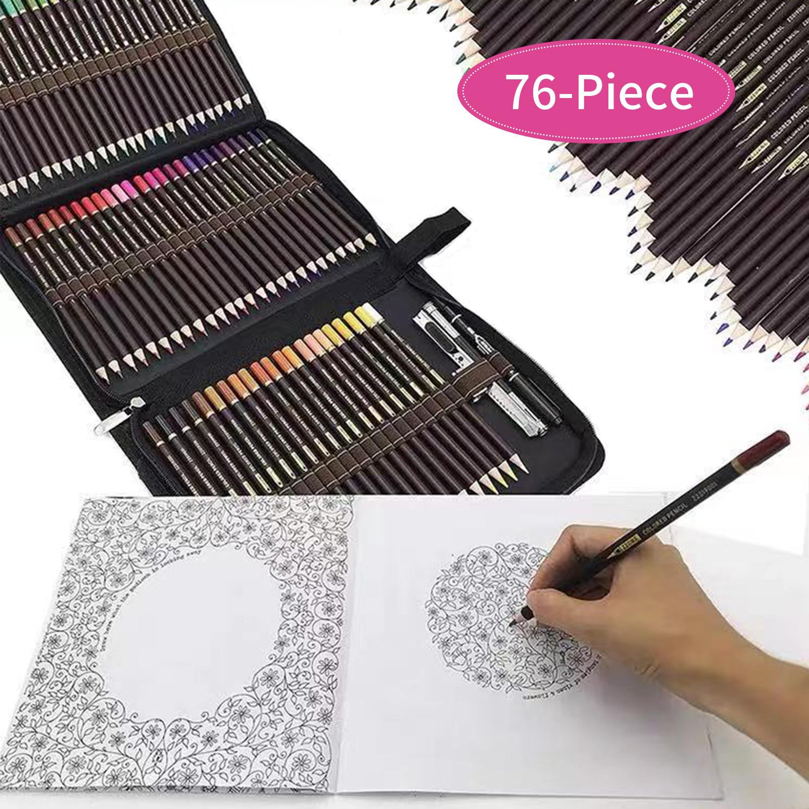 72 Colors Oil Painting Drawing Pencil Stick Set Oil-based Soft Core Art Supplies for Artist Picturing Coloring Sketching
