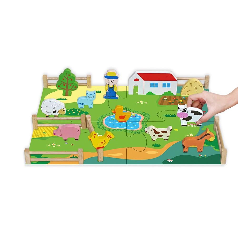 Đồ chơi gỗ Trang trại của bé | Winwintoys 62522 | Phát triển tư duy và trí tưởng tượng | Đạt tiêu chuẩn CE và CR