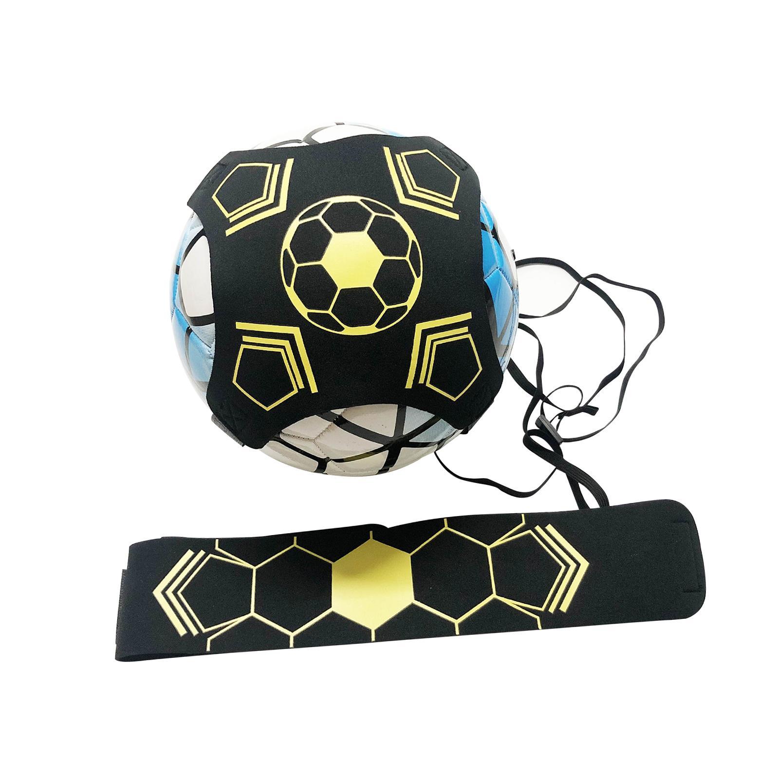 Kick Throw Solo Practice Fits Ball 3, 4,and 5 Game Ball Hands Soccer Trainer