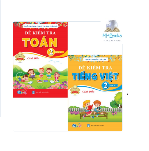 Sách - Combo Đề Kiểm Tra Toán và Tiếng Việt Lớp 2 - Cánh Diều - Học Kì 1