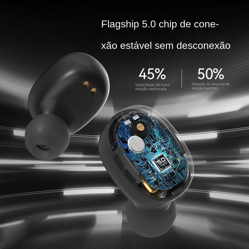 Tai Nghe Bluetooth E7s Tws Không Dây Chống Nước Giảm Tiếng Ồn Có Đèn Led 3Dstereo