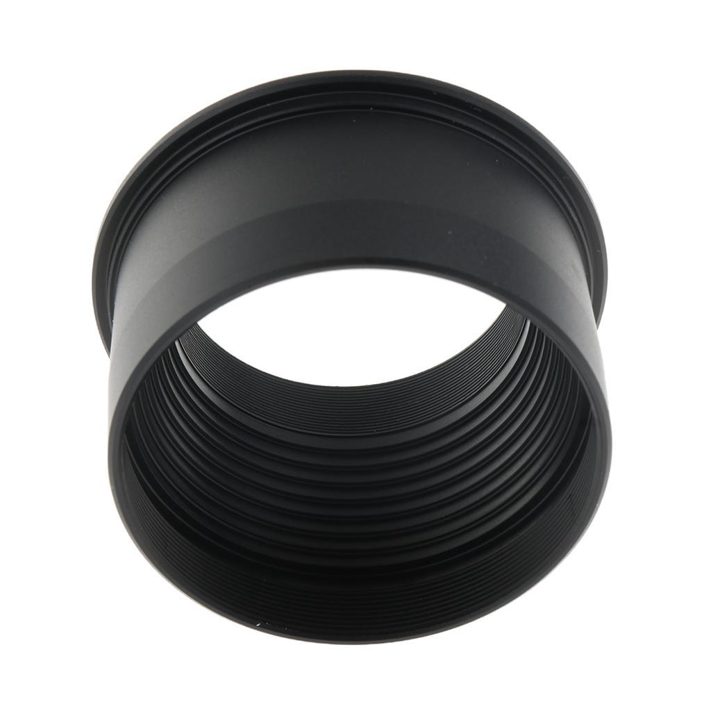 2" 50.8mm to M42*0.75 T2 Mount Adapter for Telescope Eyepiece Lens Black