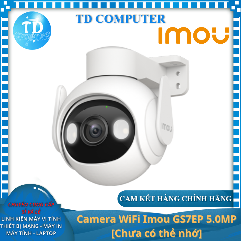 Camera WiFi Imou GS7EP 5.0MP Cruiser 2 độ phân giải 3K Ngoài trời chống nước IP66 - Hàng chính hãng DSS phân phối