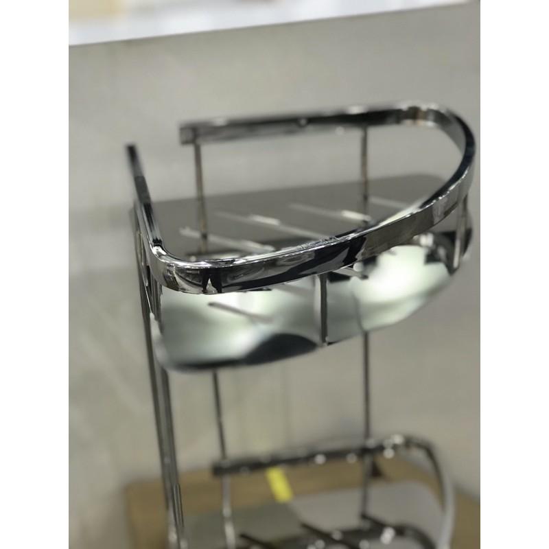 Kệ góc inox sus 304 2 tầng