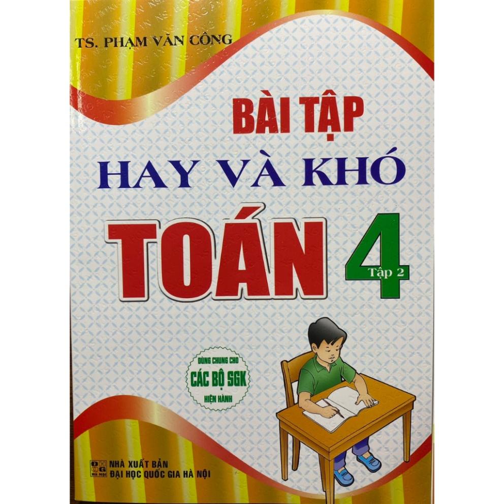 Sách - Bài tập hay và khó Toán 4 (tập 1+2)HA-MK