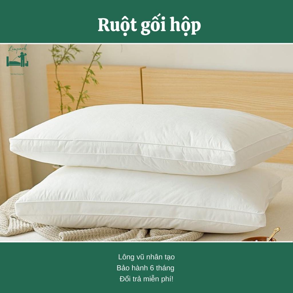 Ruột gối hộp-Ruột gối nằm LÔNG VŨ nhân tạo-Đầy đủ Kích Thước và nhận KT theo yêu cầu khách hàng-BH 1 ĐỔI 1