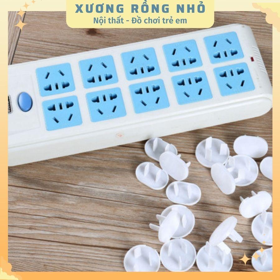 Nút Bịt Ổ Điện Chống Cháy, Chống Giật An Toàn Cho Bé- Che Ổ Điện 2 Chân Cao Cấp-Xương Rồng Nhỏ