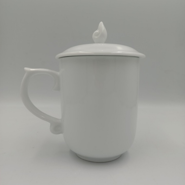 Ca Trà Sứ Có Nắp Dung Tích 300 ML Cao Cấp