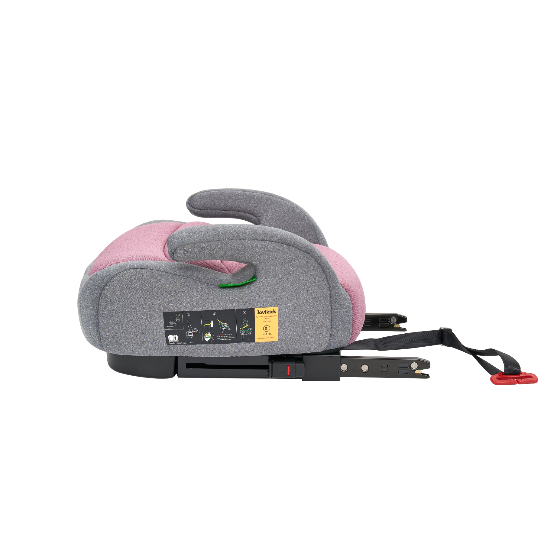 Ghế Ô Tô Booster OHHO - Cho Bé Cao 125 - 150 cm - Jovikids WD020_GREY - Màu Hồng