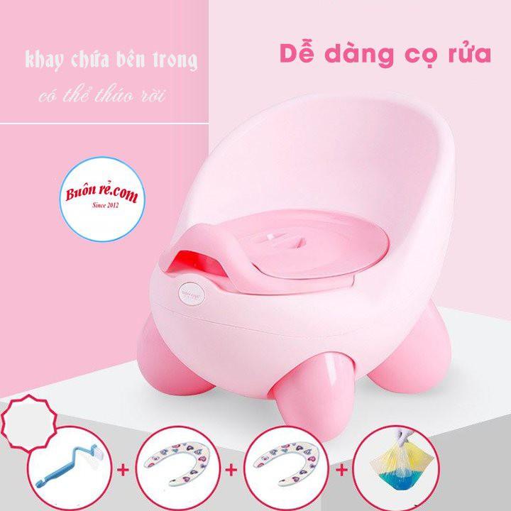 Bô cho bé đi vệ sinh, Ghế bô Hokori Baby VIỆT NHẬT có tựa lưng cao cấp (bô ngồi 4 chân trẻ em) -Br 01315