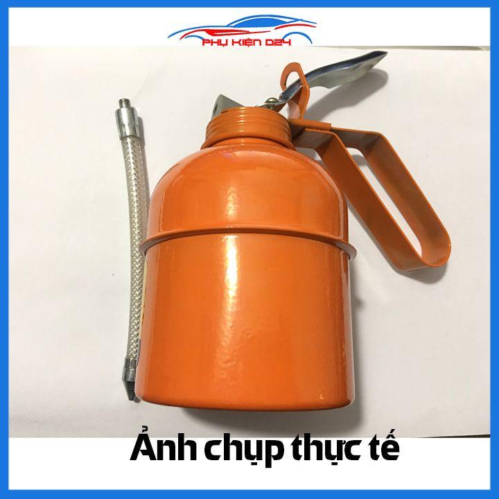 Bình vịt dầu GS bơm nhiên liệu màu cam chai 450ml vòi mềm