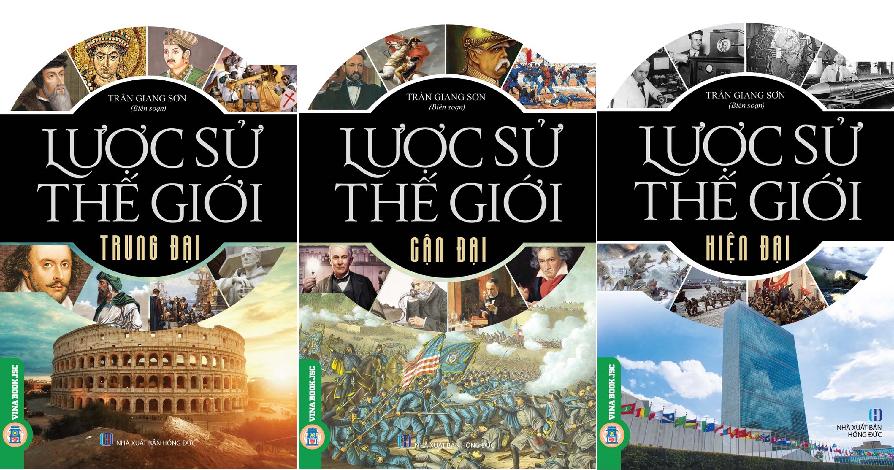 Combo 3 cuốn Lược Sử Thế Giới Trung Đại + Lược Sử Thế Giới Cận Đại + Lược Sử Thế Giới Hiện Đại