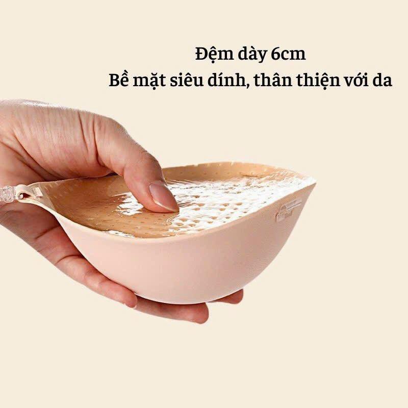 Áo ngực dán không dây dày 6cm cài trước siêu nâng ngực chống tuột siêu hot
