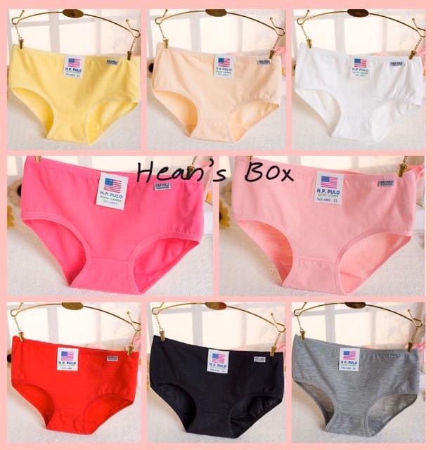 Set 10 Quần lót cotton mẫu HB003 thoáng mát