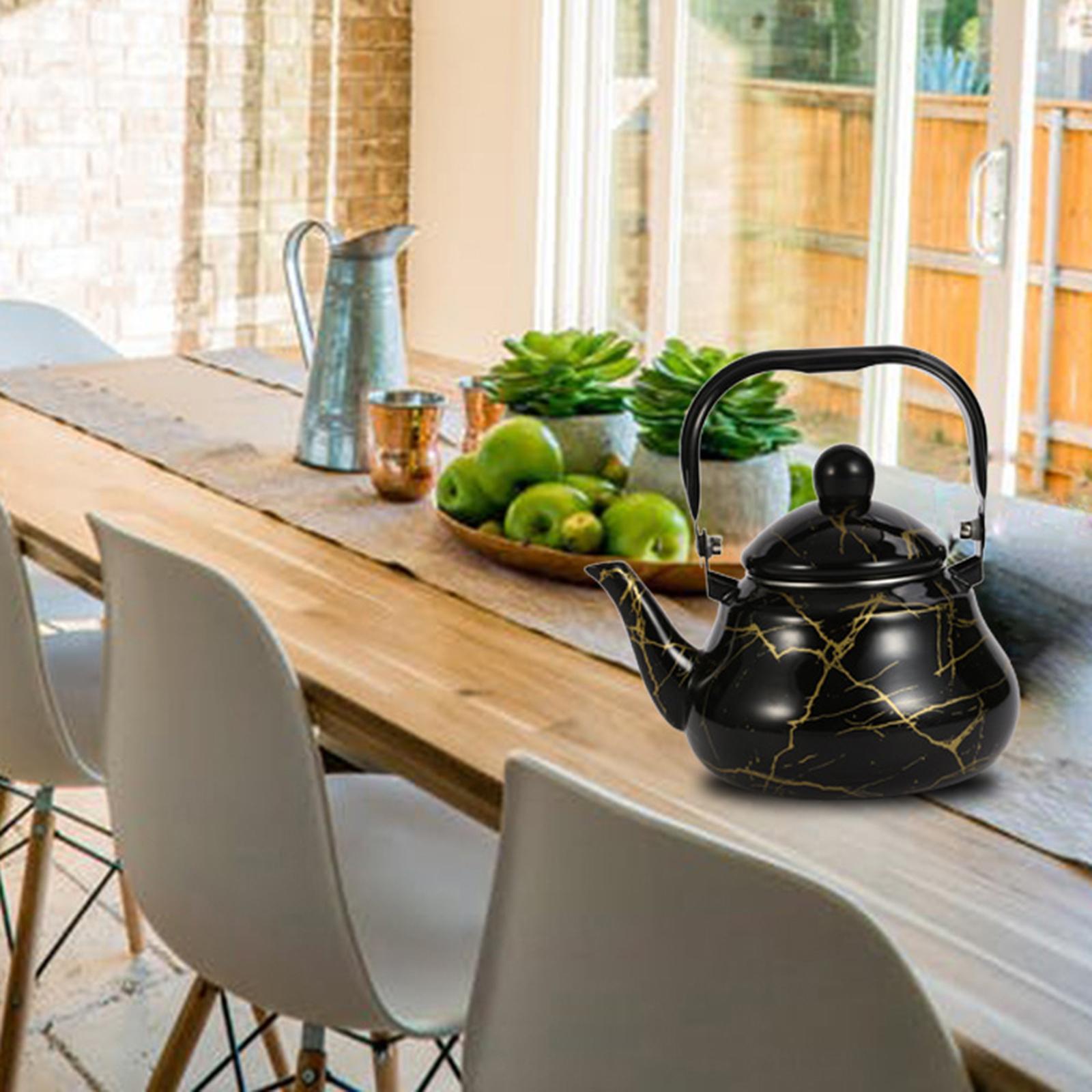 2L Capacity Tea Kettle Tea Pot Water Pot Ergonomic Handle for Home Restaurant
