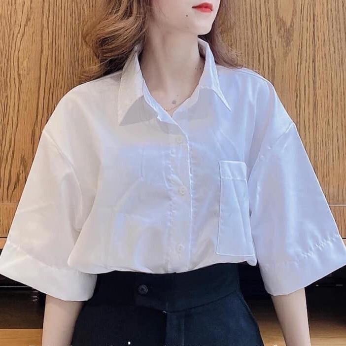 Áo sơ mi nữ tay lỡ siêu xinh