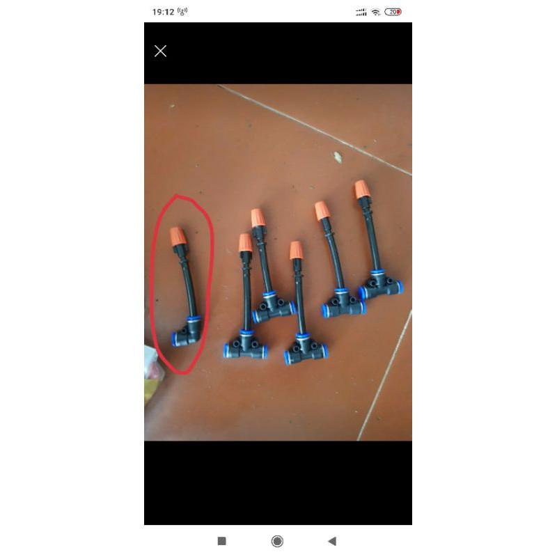 Béc phun sương nhựa cam tưới cây lan, tưới cây, tưới rau
