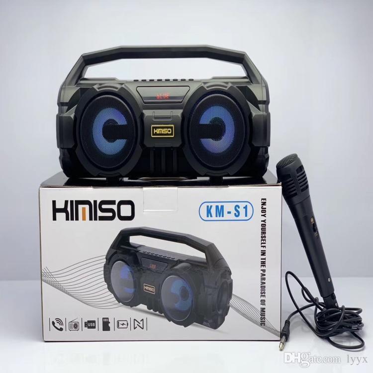 Loa bluetooth Kimiso KM-S1/S2 hát karaoke - Tặng kèm mic hát