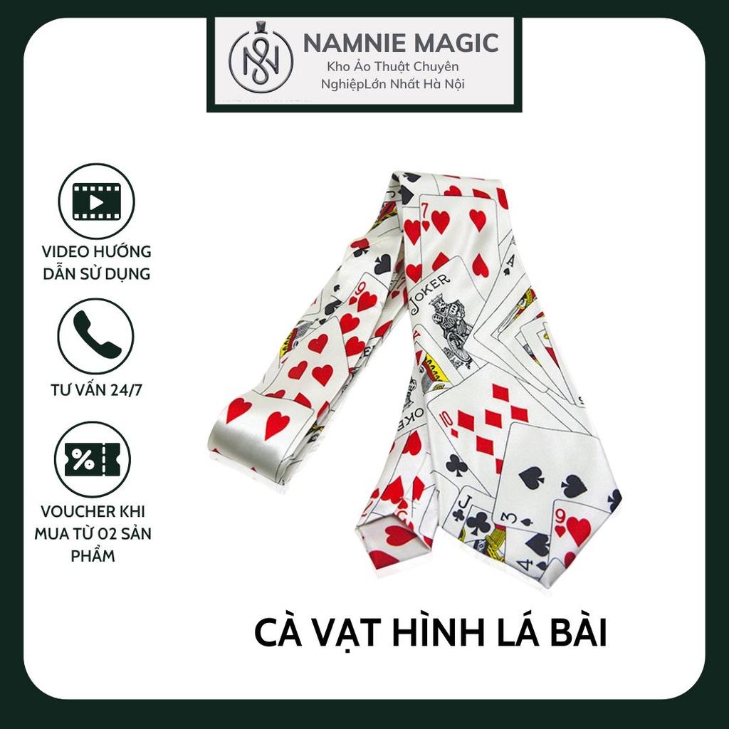 Cà Vạt Ảo Thuật Hình Lá Bài Xúc Xắc Cực Chất Dành Cho Dân Chơi Poker Phụ Kiện Thời Trang Chú Hề Ảo Thuật Gia