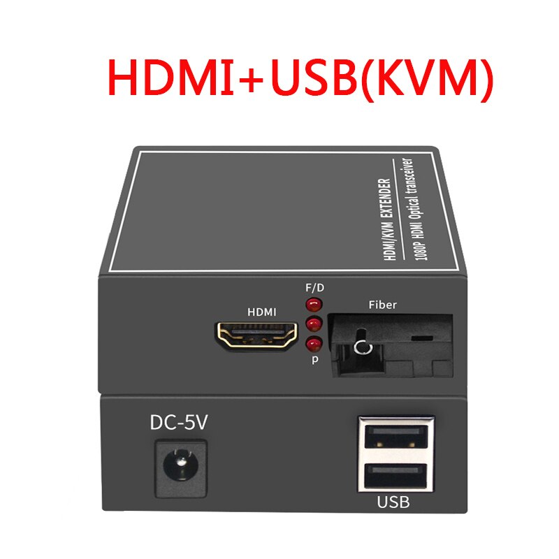 ROGTZ Bộ Converter Quang HDMI KVM Extender 1080P Kéo Dài 20KM Có Cổng USB - Hàng Chính Hãng