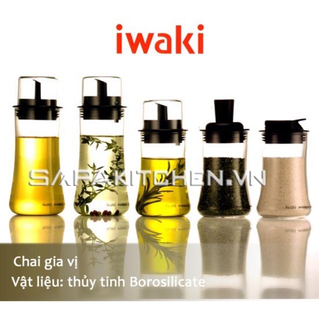 Bình rót gia vị thủy tinh Iwaki