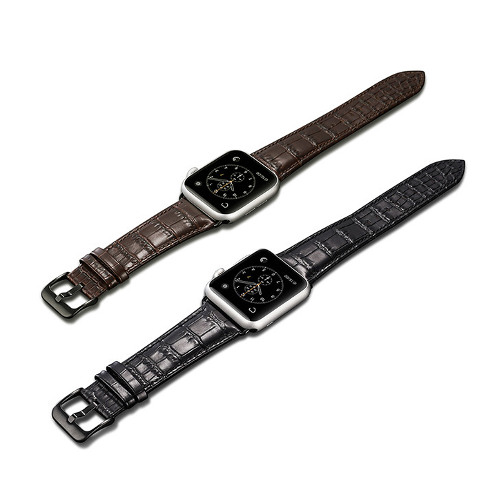 Dây đồng hồ Apple Watch da cá sấu SAM Leather - Bộ dây đeo da cá sấu thật Apple Watch Size 38/40/ - 42/44