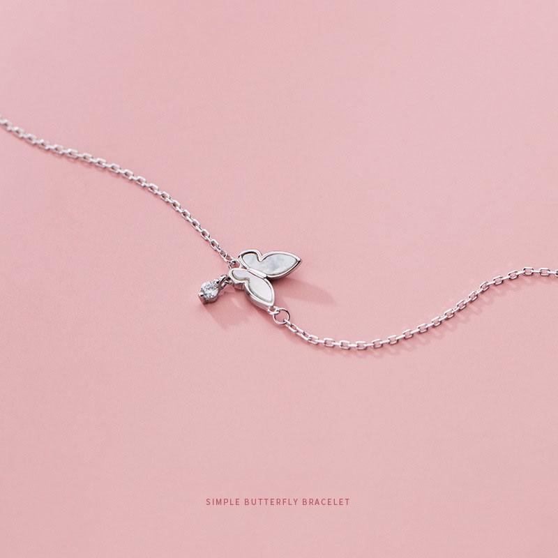 Vòng tay bạc Ý s925 cánh bướm đẹp xinh S4255 - AROCH Jewelry