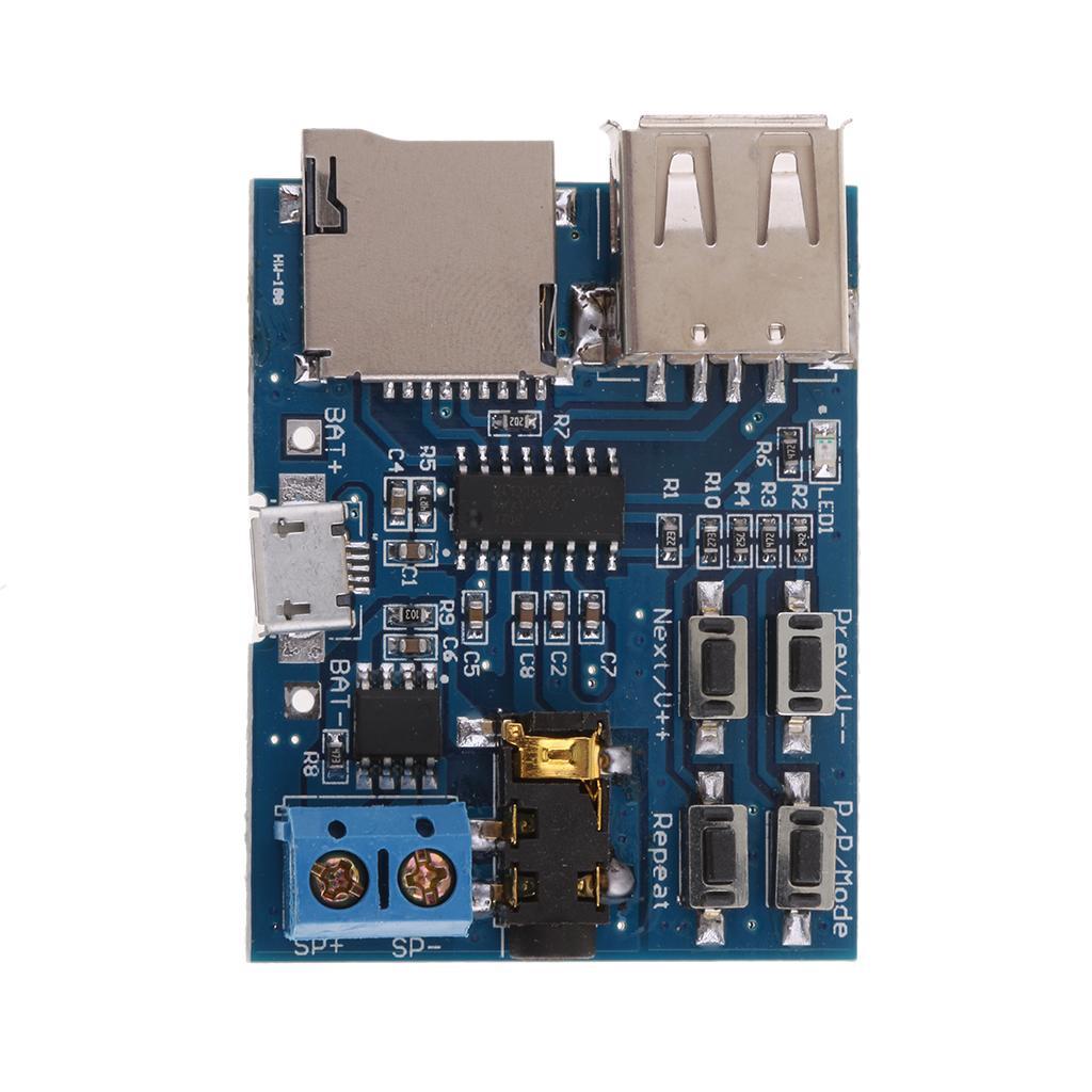 Mp3 Player Audio Module Mp3  Board Power Amplifier TF Card USB AUX