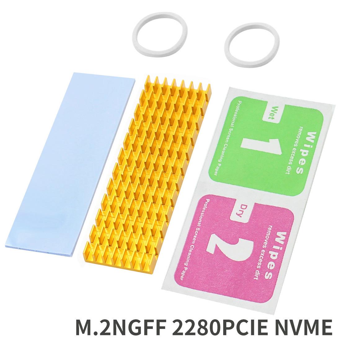 3Mm/6Mm Độ Dày Tản Nhiệt Tản Nhiệt M.2 Làm Mát Tản Nhiệt Nhiệt Nhiệt Miếng Lót Cho NVME NGFF M.2 2280 PCI-E SSD