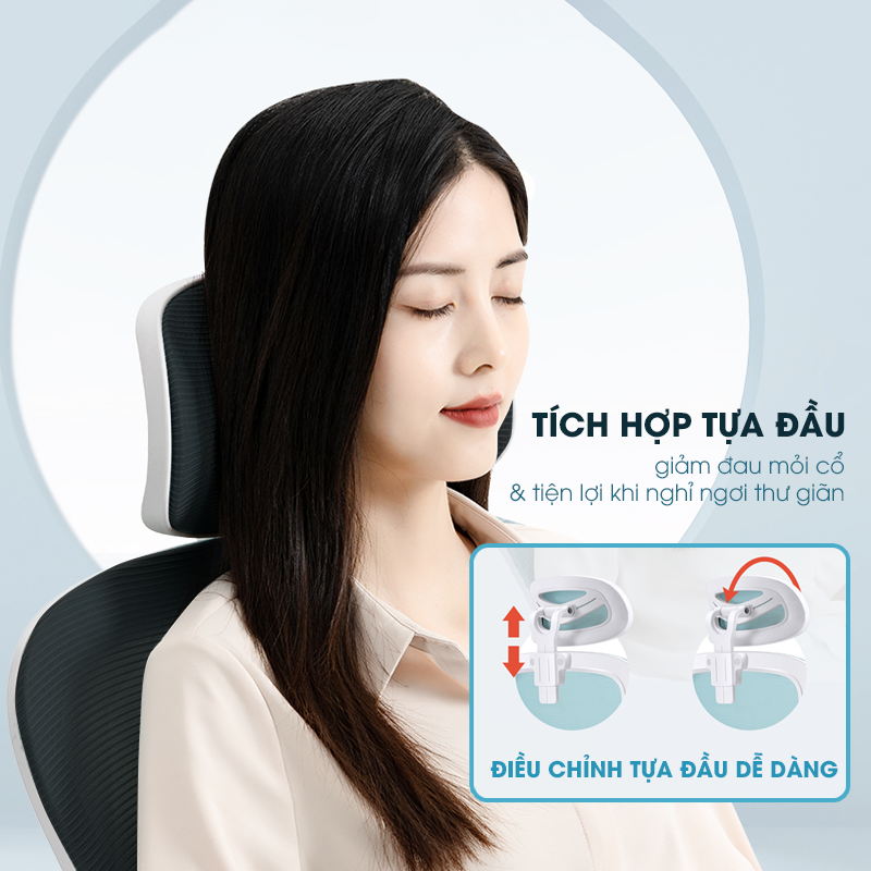 Ghế Văn Phòng Làm Việc Cao Cấp VL2238 Ghế Xoay Văn Phòng Gaming Tựa Lưng Lưới Thư Giãn Công Thái Học - Hàng Chính Hãng