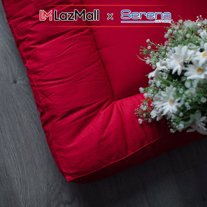 Nệm topper dầy 10cm bông gòn microfiber SERENA cao cấp - tấm chăn lót đệm niệm topper toper nệm bông gòn trải sàn giường 1 người ngủ khách sạn dày 1m2 1m4 1m6 1m8 chính hãng