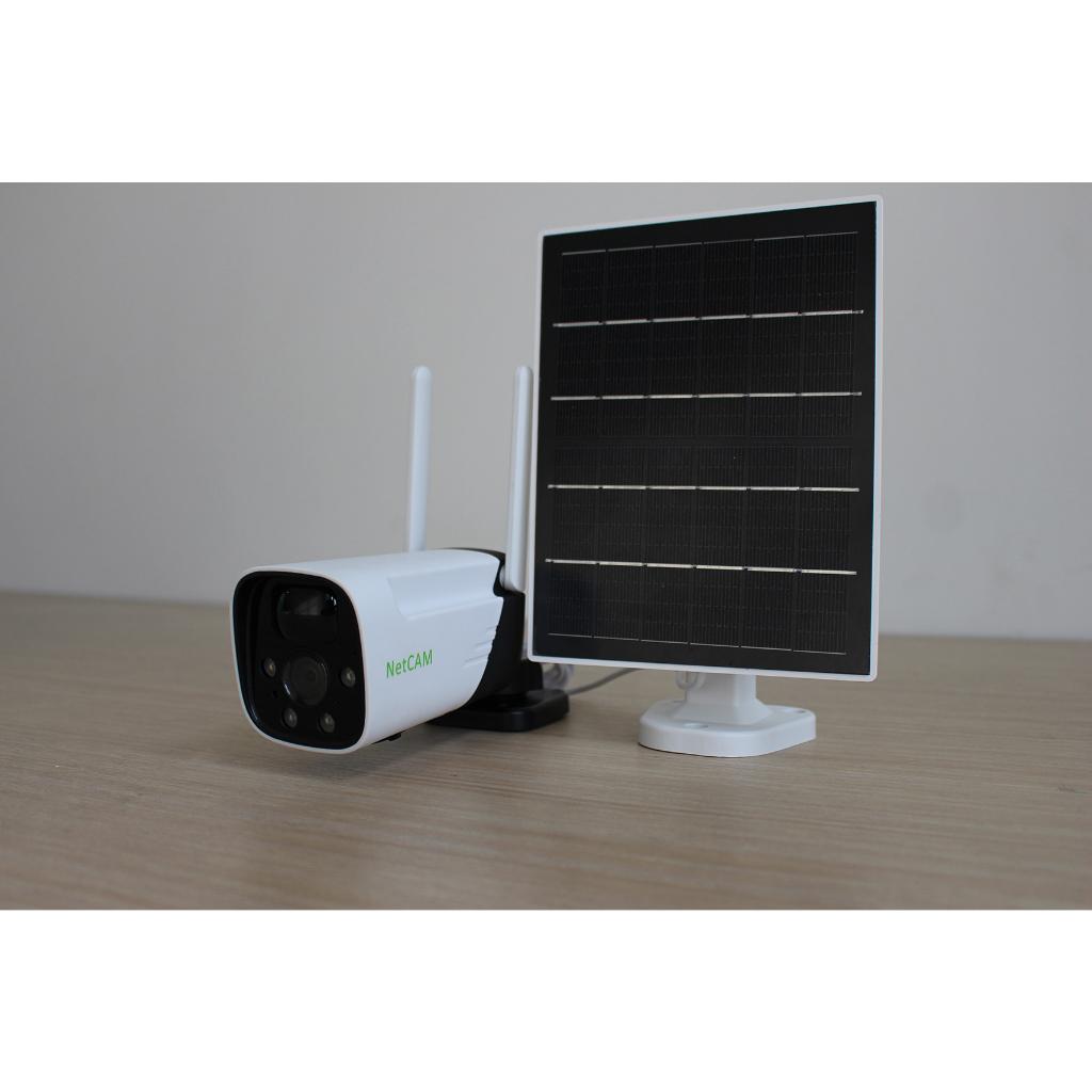 Camera WiFi Năng Lượng Mặt Trời NetCAM SL90, Góc Quan Sát 89º, Độ phân giải 3.0MP - Hàng chính hãng