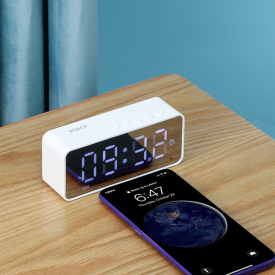 Loa Bluetooth 5.0 ROBOT RB150 Màn Hình LED Kiêm Đồng Hồ Báo Thức  - Hàng Chính Hãng