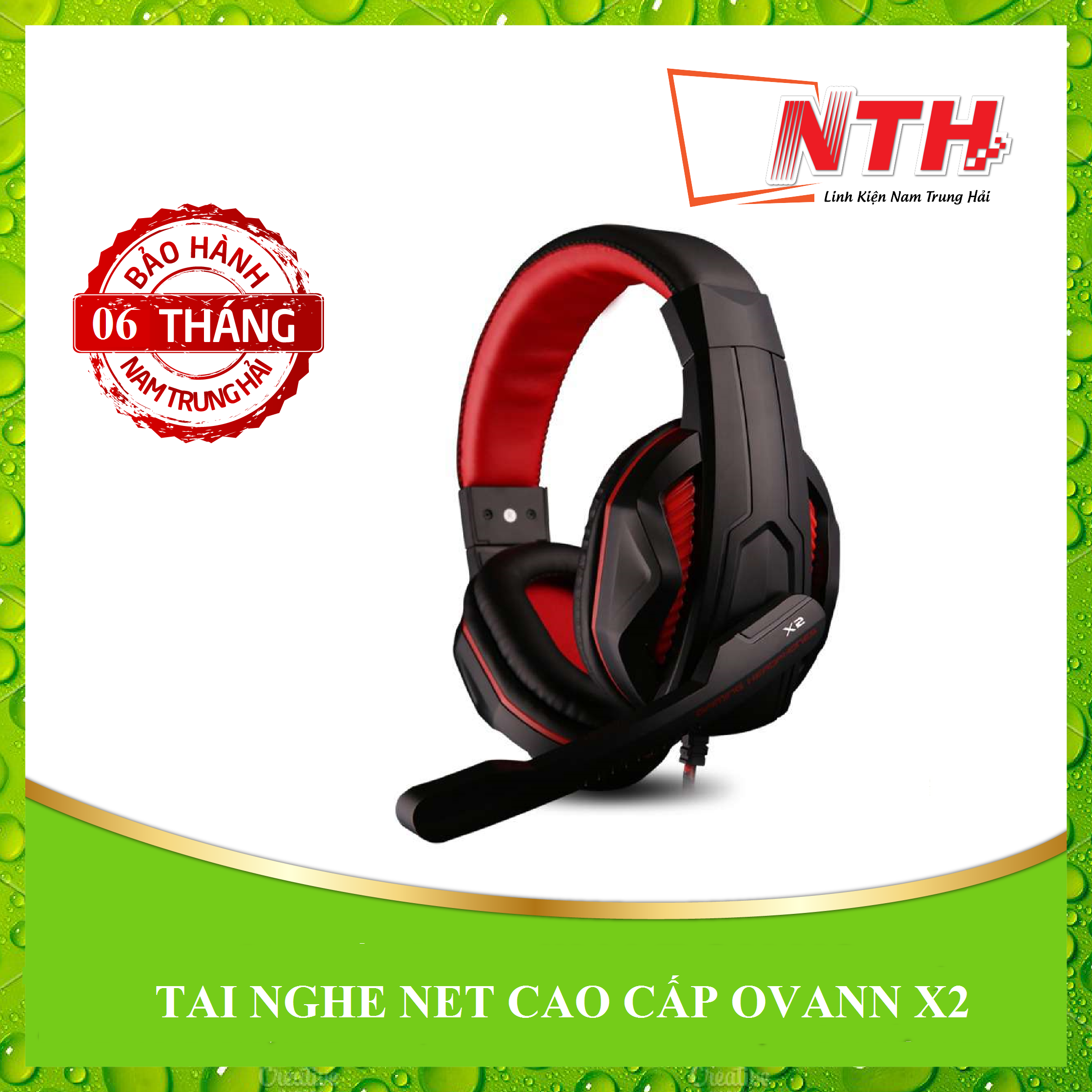Bộ Tai Nghe Chụp Tai Ovann X2 và Chuột Chơi Game Có Dây - Hàng Chính Hãng