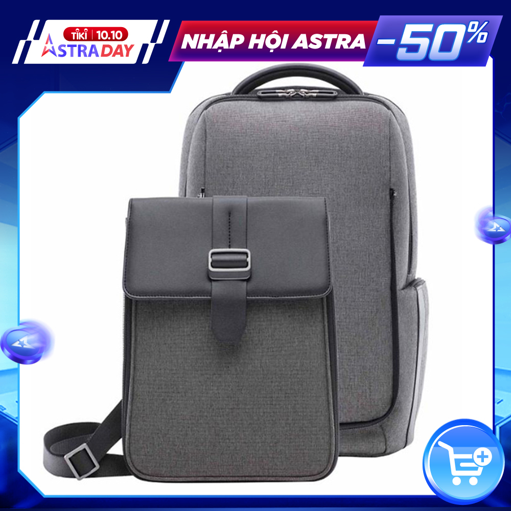 Balo laptop đa năng Xiaomi cao cấp commuter backpack 2 trong 1 có thể tháo rời - Hàng chính hãng