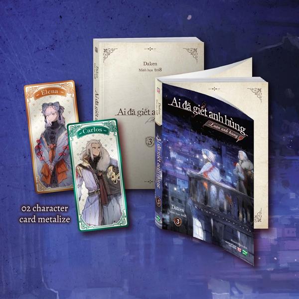 Sách - Ai Đã Giết Anh Hùng - Tập 3 - Bản Đặc Biệt - Tặng Kèm 2 Character Card