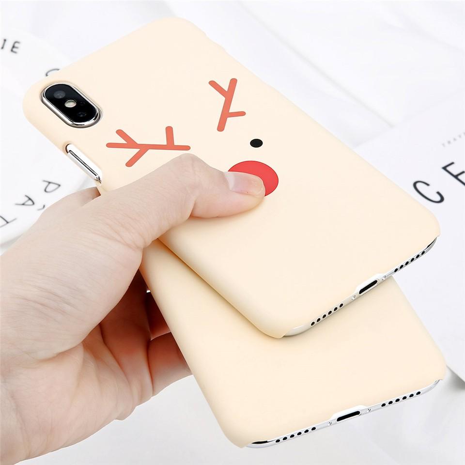 Ốp lưng hình tuần lộc dành cho iphone 6 6s 6 plus 6s plus 7 7 plus 8 8 plus X XS