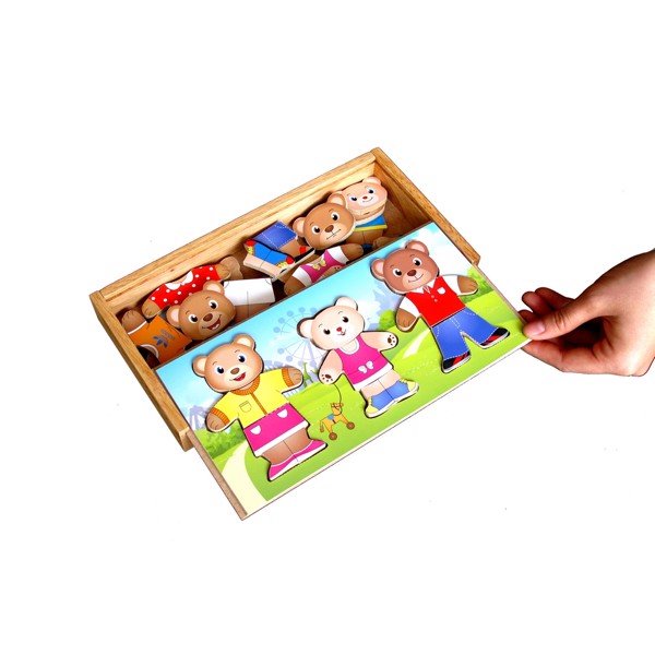 Bộ Sưu tập thời trang gia đình gấu | Thời trang gia đình gấu Winwintoys | Đồ chơi gỗ thời trang gia đình gấu