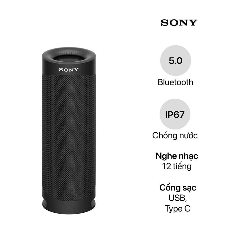 Loa Di Động Bluetooth SONY SRS-XB23-B- Hàng chính hãng