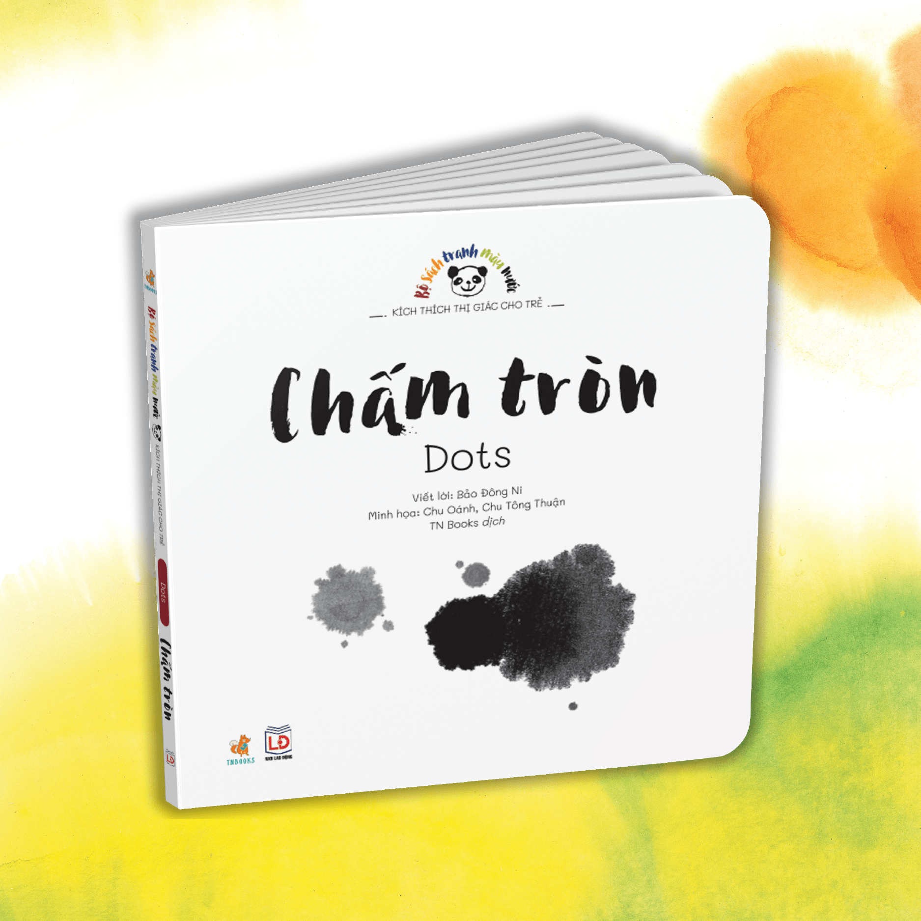 Bộ 4 Cuốn Sách Tranh Màu Nước Kích Thích Thị Giác Cho Trẻ