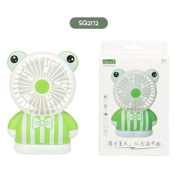 Quạt mini fan để bàn cầm tay sạc pin có đèn siêu mát SQ2172