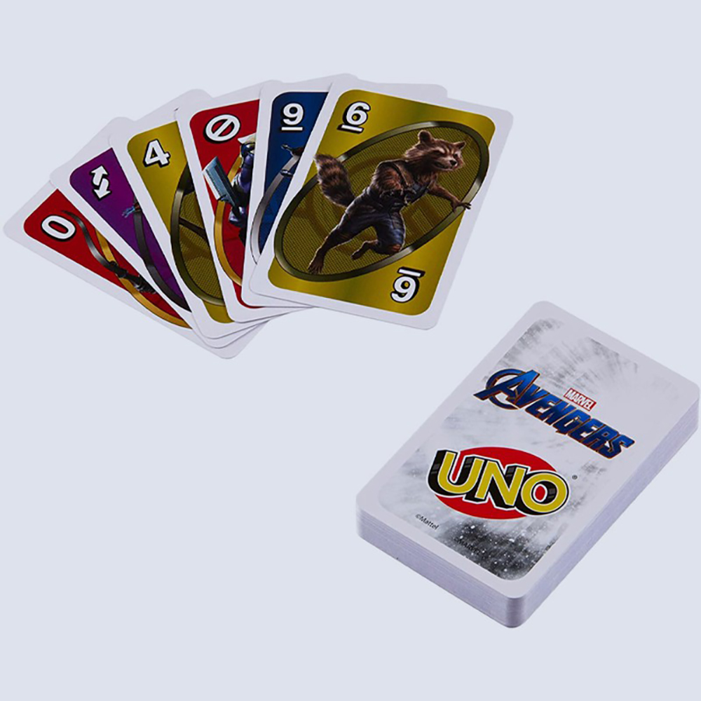 Board Game Uno Avengers 112 lá bài dành cho nhóm 2-10 người chơi 