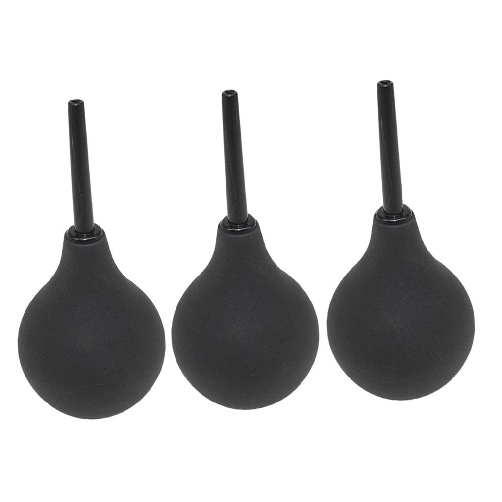 3 Pieces Soft Safe 90ml Vaginal Anal Douche Enema Bag Bulb for Women Man