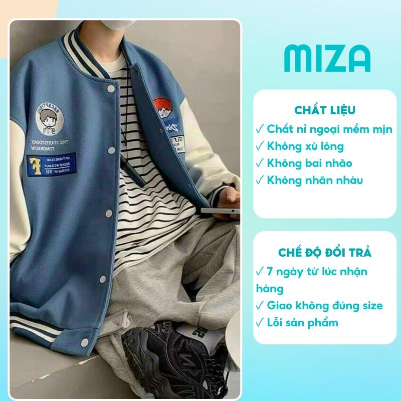 Áo khoác bomber nỉ bông nam nữ unisex gió jacket cúc bấm form rộng local brand ulzzang phong cách hàn quốc đep 2 cậu bé