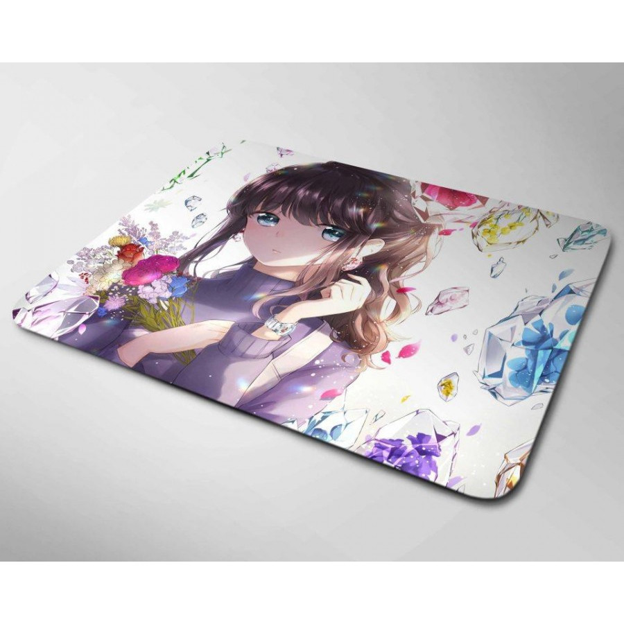 Miếng lót chuột mẫu Anime và Hoa (20x24cm)